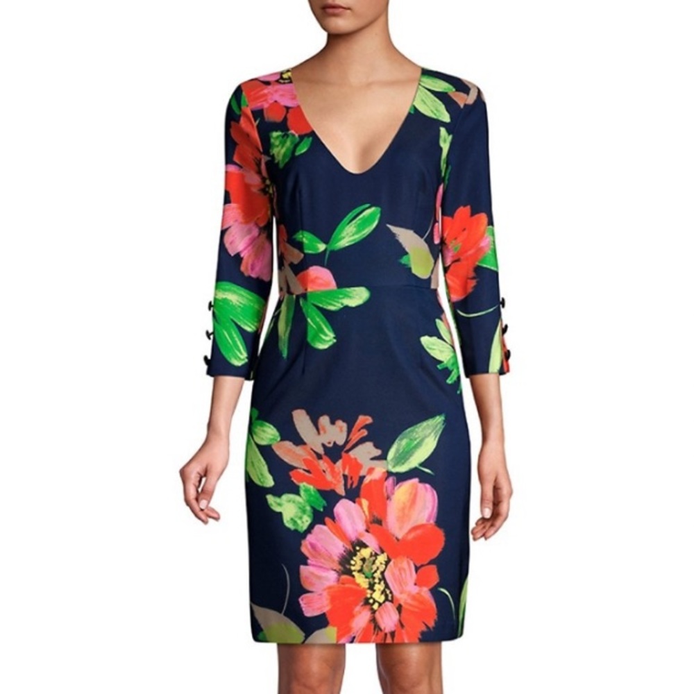 Trina Turk Picturesque Floral Print Dress NWT